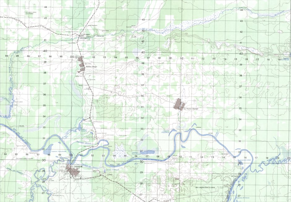 Guatemala 50K 2165-1 Map by Land Info Worldwide Mapping LLC | Avenza Maps