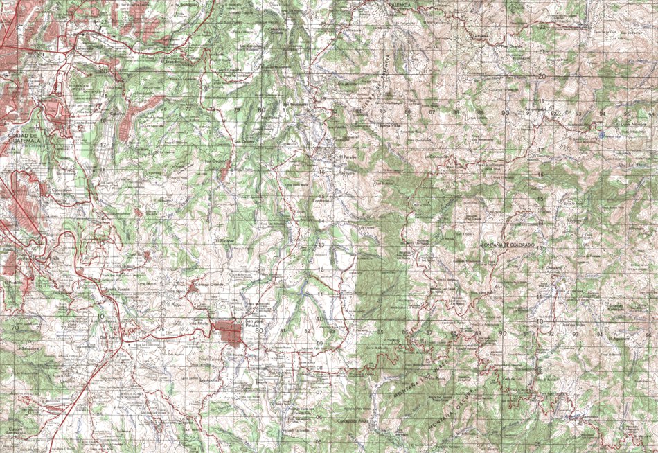 Guatemala 50K 2159-4 Map by Land Info Worldwide Mapping LLC | Avenza Maps