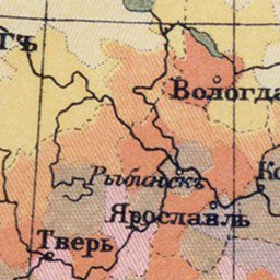 European Russia Population Density Map from 1910 Preview 2