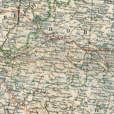 European Russia Map, Plate 6: Northwestern Provinces. 1910 Preview 2