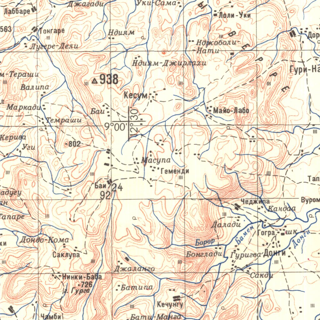 Nigeria 200K C-33-25 Map by Land Info Worldwide Mapping LLC | Avenza Maps