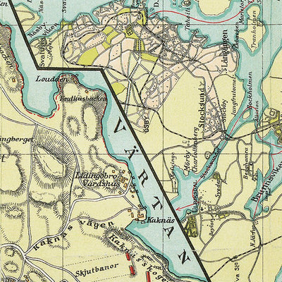 Stockholm city and environs map, 1913 Preview 3