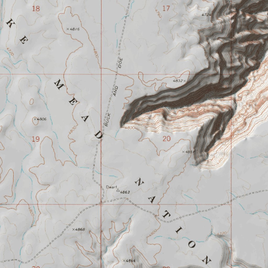 #7 Grand Canyon River Rafting & Canyoneering Miles 243 to 280 Map by ...