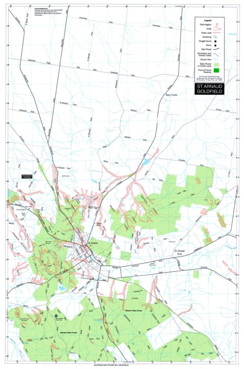 St Arnaud Gold Map Preview 1