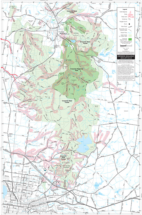 Creswick - Ballarat Gold Map Preview 1