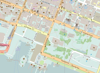 Central Perth Street Map Preview 1