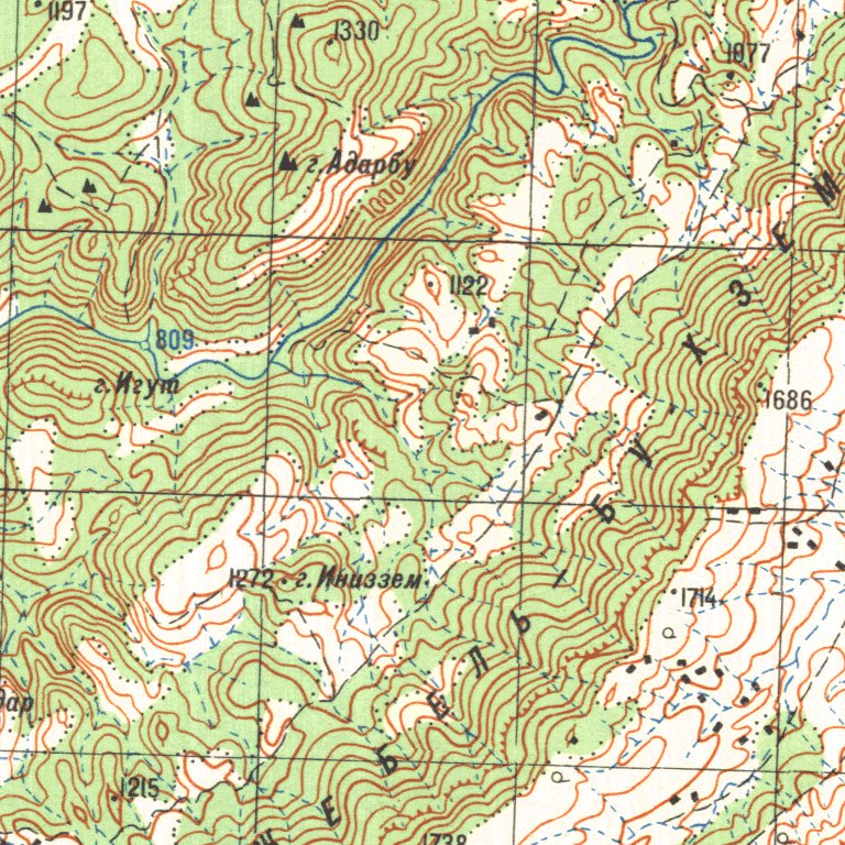 Azilal Map Morocco 100k I-29-132 Map by Land Info Worldwide Mapping LLC | Avenza Maps