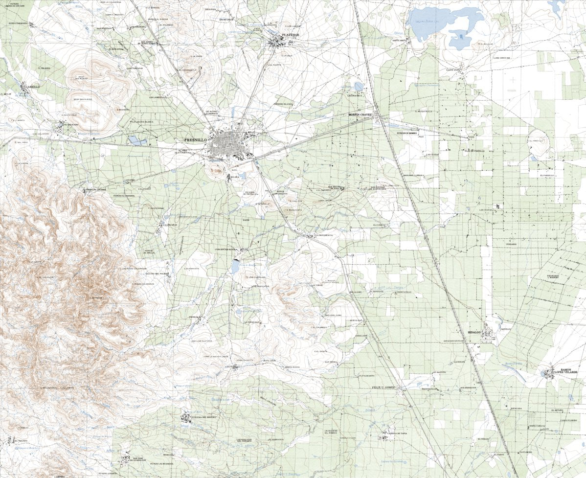 Fresnillo (F13B47) Map by Land Info Worldwide Mapping LLC | Avenza Maps, image size:1198x977