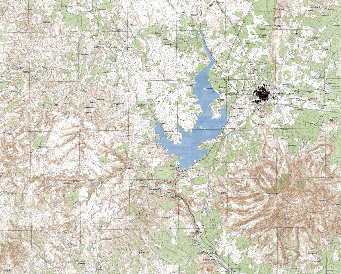 SanMigueldeAllendeさん専用 San Miguel De Allende (F14C54) Map by Land Info Worldwide Mapping