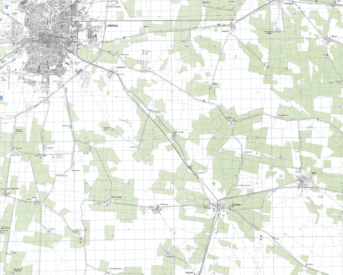 Mérida (F16C52) Map by Land Info Worldwide Mapping LLC | Avenza Maps