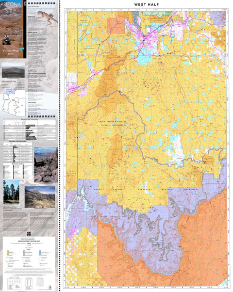 BLM Arizona AZ Strip West Visitor Map 2 of 2 (REC3003-02-01) Preview 1
