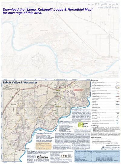 Fruita Trail Map - Rabbit Valley & Westwater Preview 1