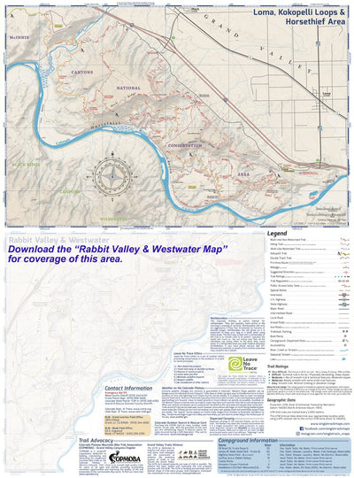 Fruita Trail Map - Kokopelli Loops Map Preview 1