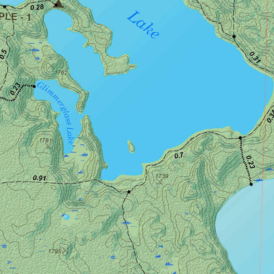 Ottawa NF - Sylvania Wilderness Map Preview 2