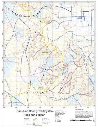 Hook and Ladder San Juan County, Utah ATV / OHV Trail System Map Preview 1