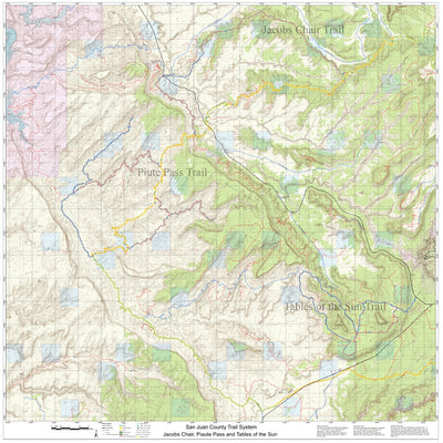 Jacobs Chair, Piute Pass and Tables of the Sun ATV/OHV Trail System Map Preview 1