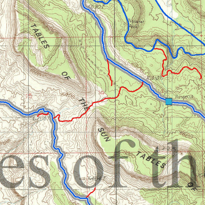Jacobs Chair, Piute Pass and Tables of the Sun ATV/OHV Trail System Map Preview 3