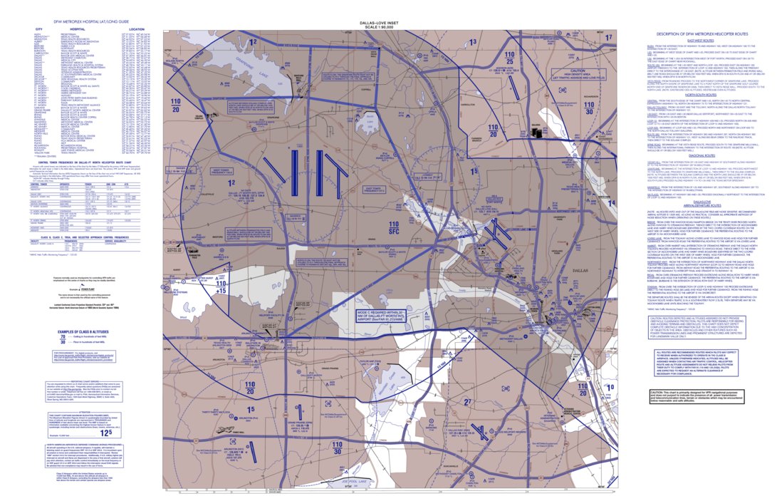 Dallas-Ft. Worth HELI Map by FAA: Federal Aviation Administration ...
