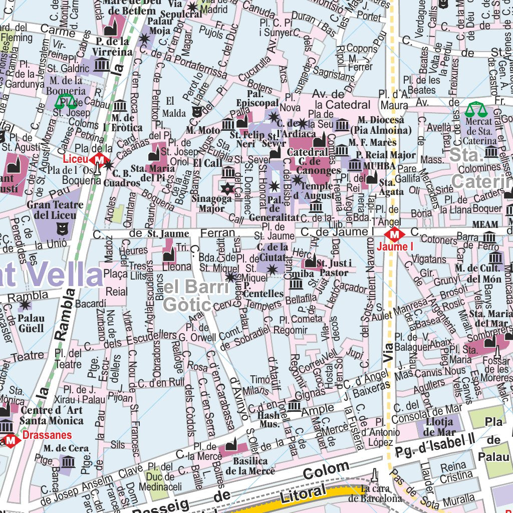 Barcelona Map by DIMAP Bt. | Avenza Maps