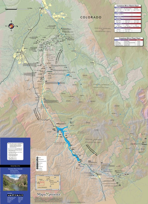 Gunnison River Fishing Map - Colorado Preview 1