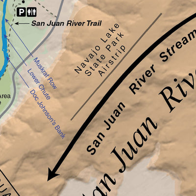 San Juan River Fishing Map - New Mexico Preview 3