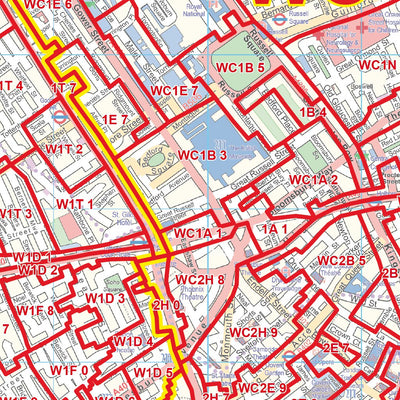 XYZ Postcode Sector Map - (C1) - Inner London Preview 3