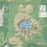 Crater Lake National Park - NPS Map - Hike Oregon - Bike Oregon Preview 1