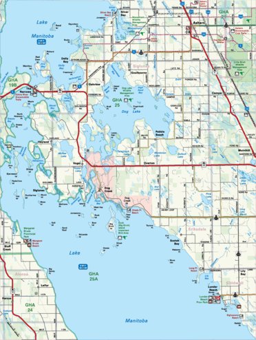 Map35 The Narrows - Manitoba Backroad Mapbooks Preview 1