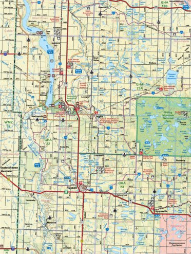 Map31 Russell - Manitoba Backroad Mapbooks Preview 1