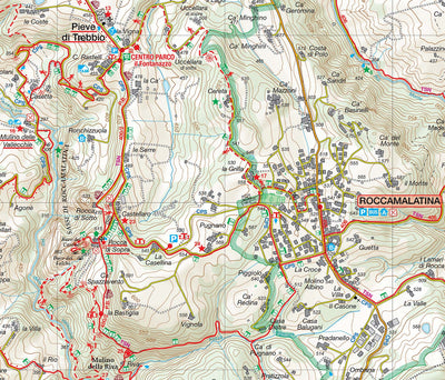 Carta Escursionistica del Parco dei Sassi di Roccamalatina Preview 2