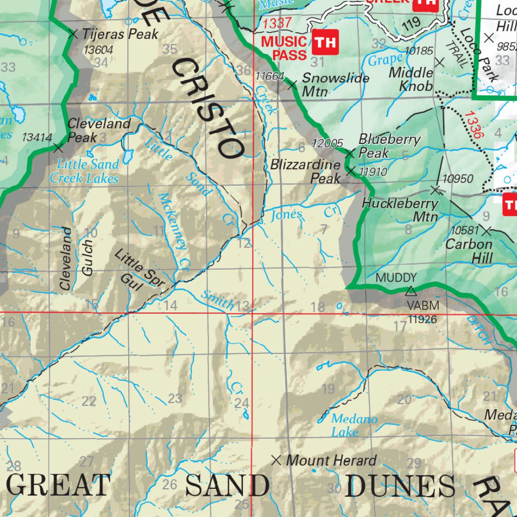 San Isabel National Forest Visitor Map (South Half) by US Forest ...