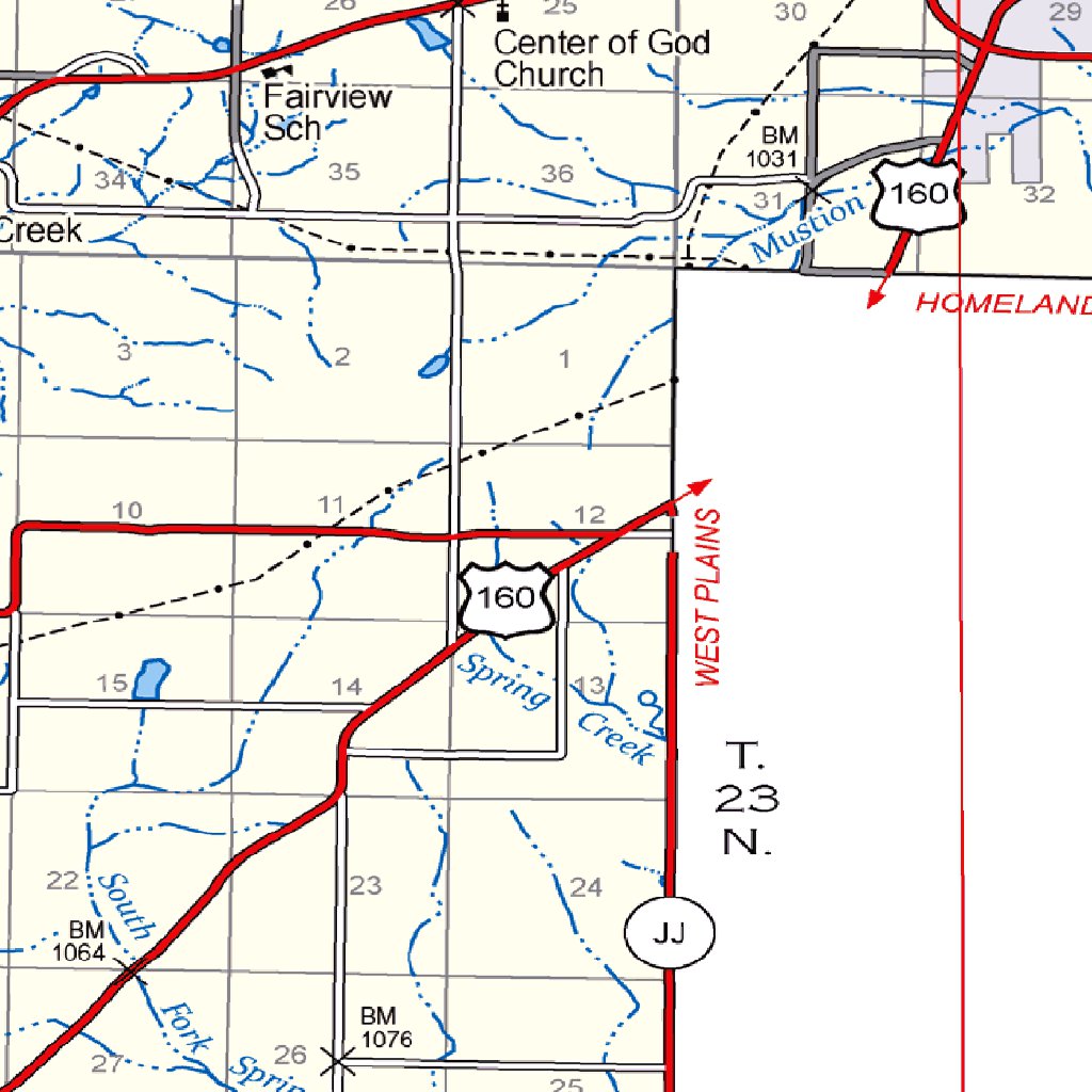 Mark Twain NF Forest Visitor Map - Willow Springs Ranger District by US ...