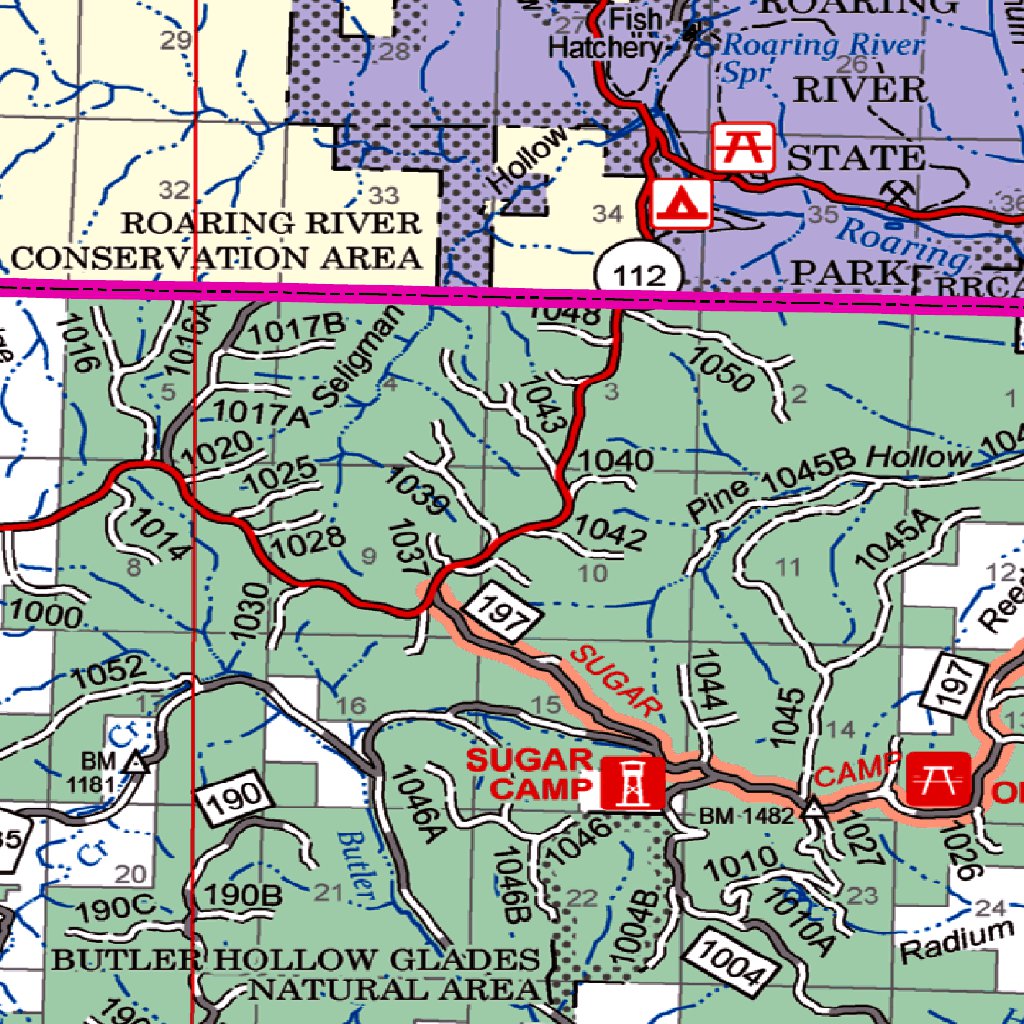 Mark Twain NF Forest Visitor Map - Cassville Ranger District by US ...