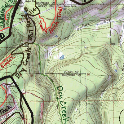 Tommy's Uncompahgre Plateau Map Preview 2