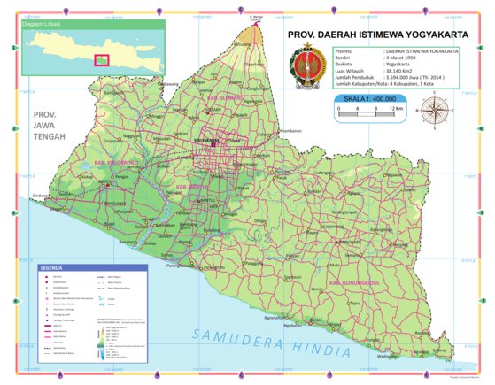 Yogyakarta Map by Georof Map Services | Avenza Maps