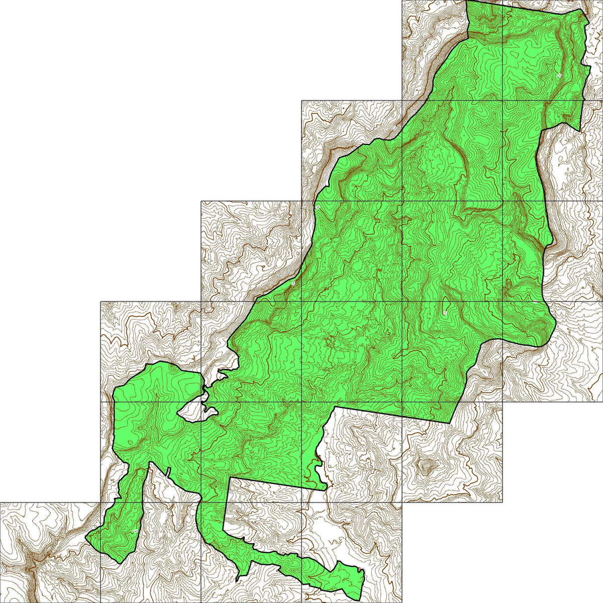 Tooloom National Park NSW TOPO Map by Geological Exploration Services ...