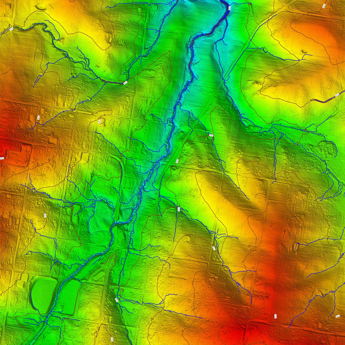 Tenterfield Elevation Map by Geological Exploration Services Pty Ltd ...