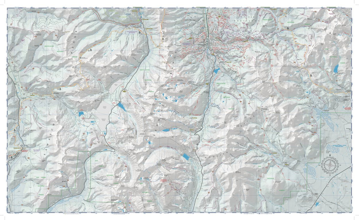 Breckenridge Trail Map 2nd Edition South by Singletrack Maps | Avenza Maps