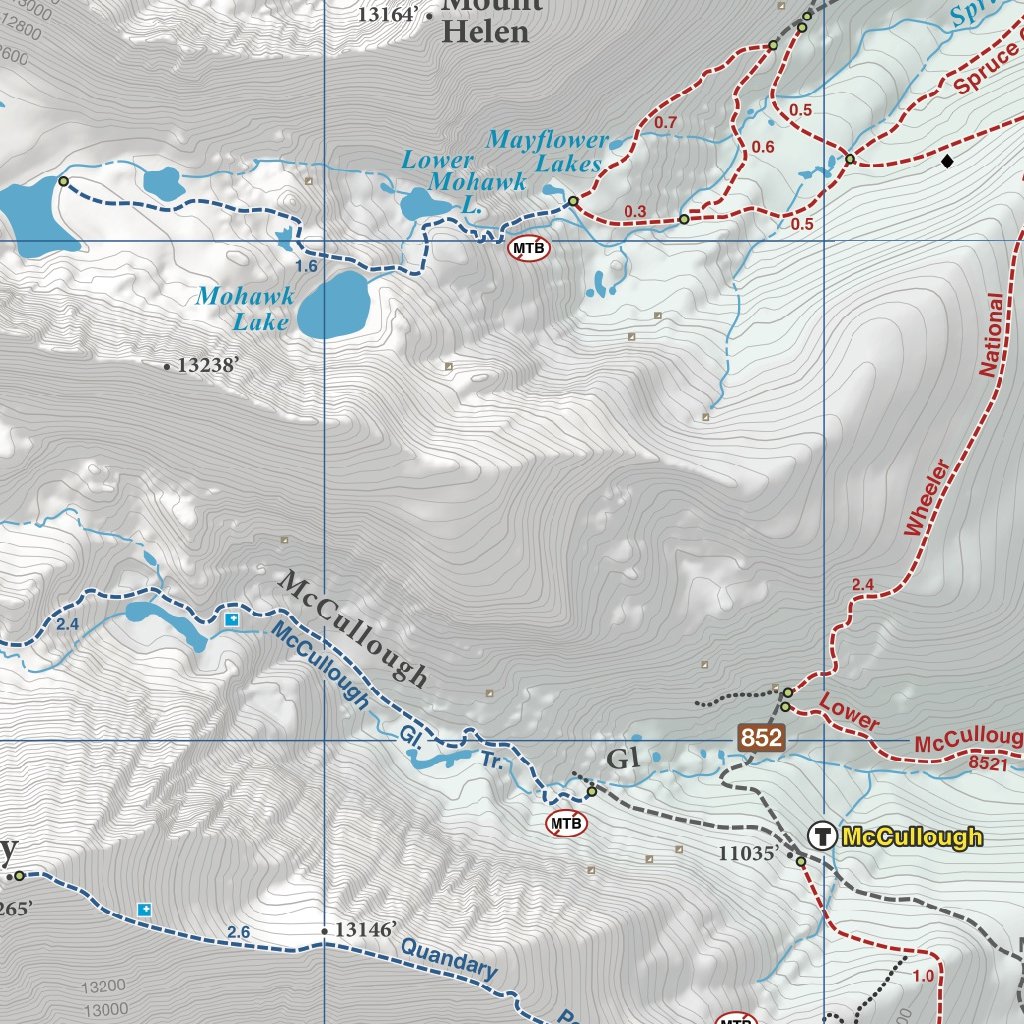 Breckenridge Trail Map 2nd Edition South by Singletrack Maps | Avenza Maps