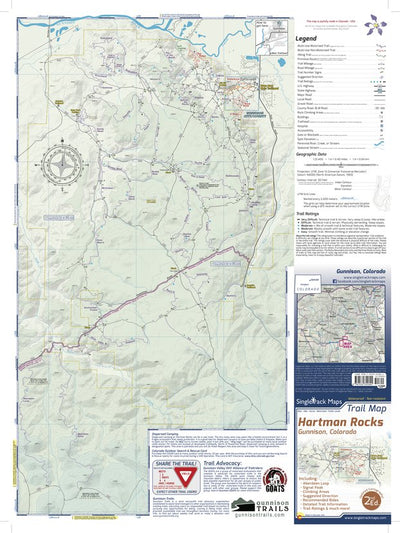 Hartman Rocks Trail Map 2nd Edition Preview 1