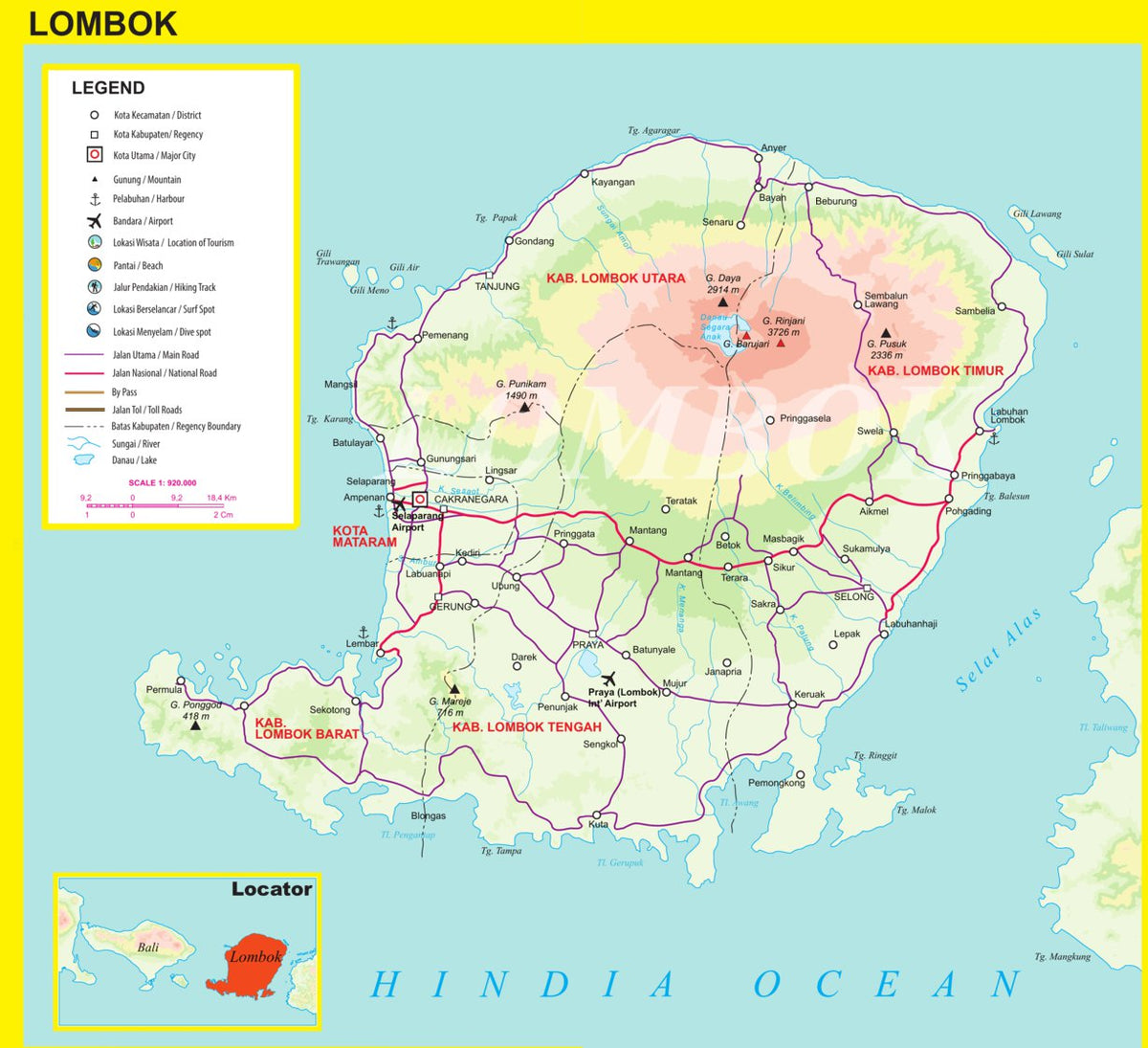 Lombok Map.pdf LOMBOK Map by Georof Map Services | Avenza Maps