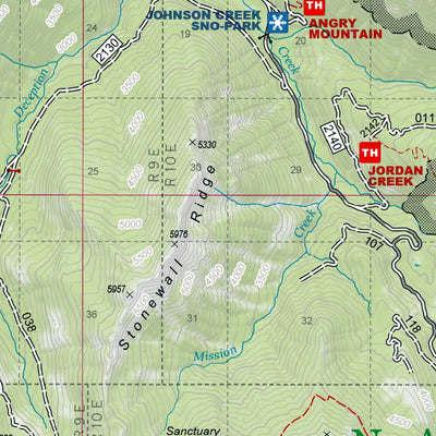 Goat Rocks and Tatoosh Wildernesses Map Preview 3