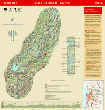 Heysen Trail map 2c - Stone Hut Road to Tower Hill Preview 1
