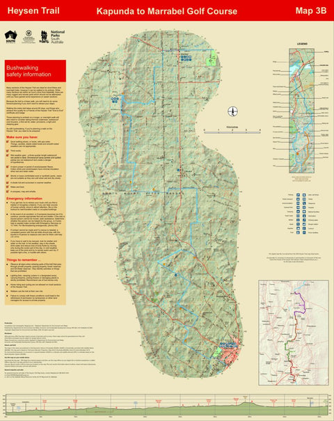 Heysen Trail map 3b - Kapunda to Marrabel Golf Course Preview 1