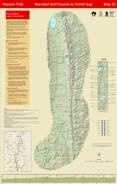 Heysen Trail map 3c - Marrabel Golf Course to Tothill Gap Preview 1