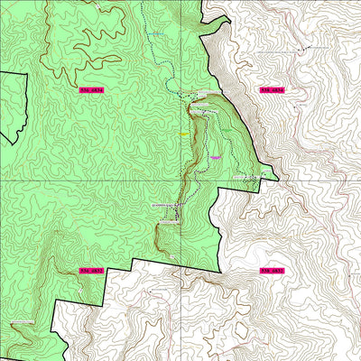 Nightcap National Park TOPO - Minyon Falls area Preview 1