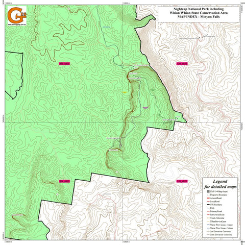 Map Index Nightcap_TOPO_Minyon Falls Preview 1