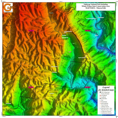 Map Index Nightcap_DEM_Minyon Falls Preview 1