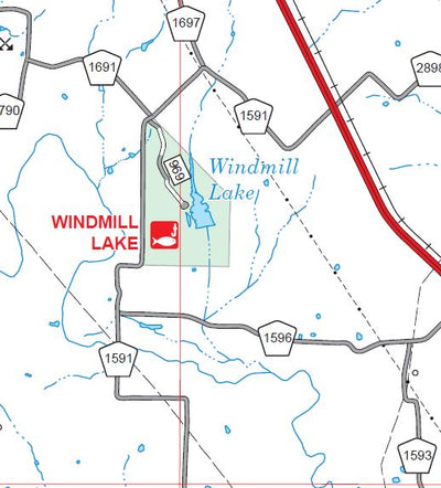 Lyndon B. Johnson National Grassland, Forest Visitor Map, FVM Preview 3