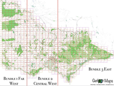 Getlost Maps Donation Bundle 1 - Vic Far West- 25k Preview 1